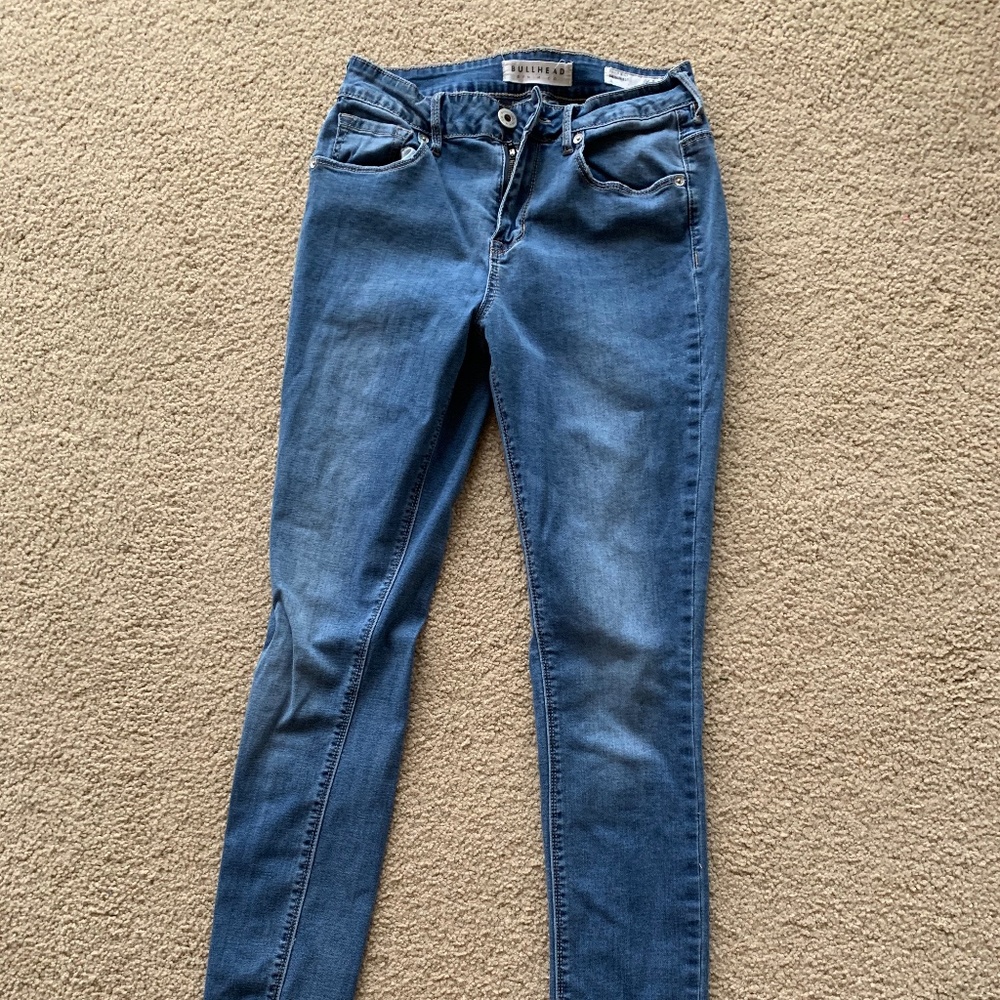 Pac Sun Light Wash High Rise Skinny Jeans